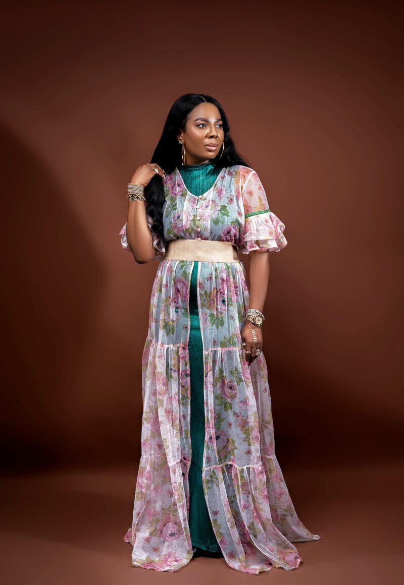 VIOLA 3-Tier Gypsy Maxi Dress