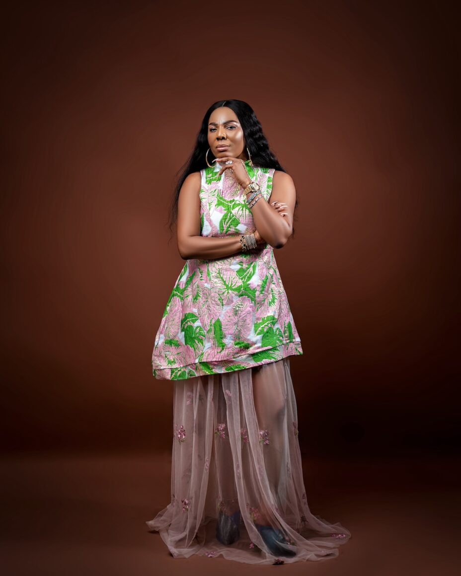 ASA Pink/Green Flowered 3-Tier Maxi Gown - Revamp Atelier by Peaceful